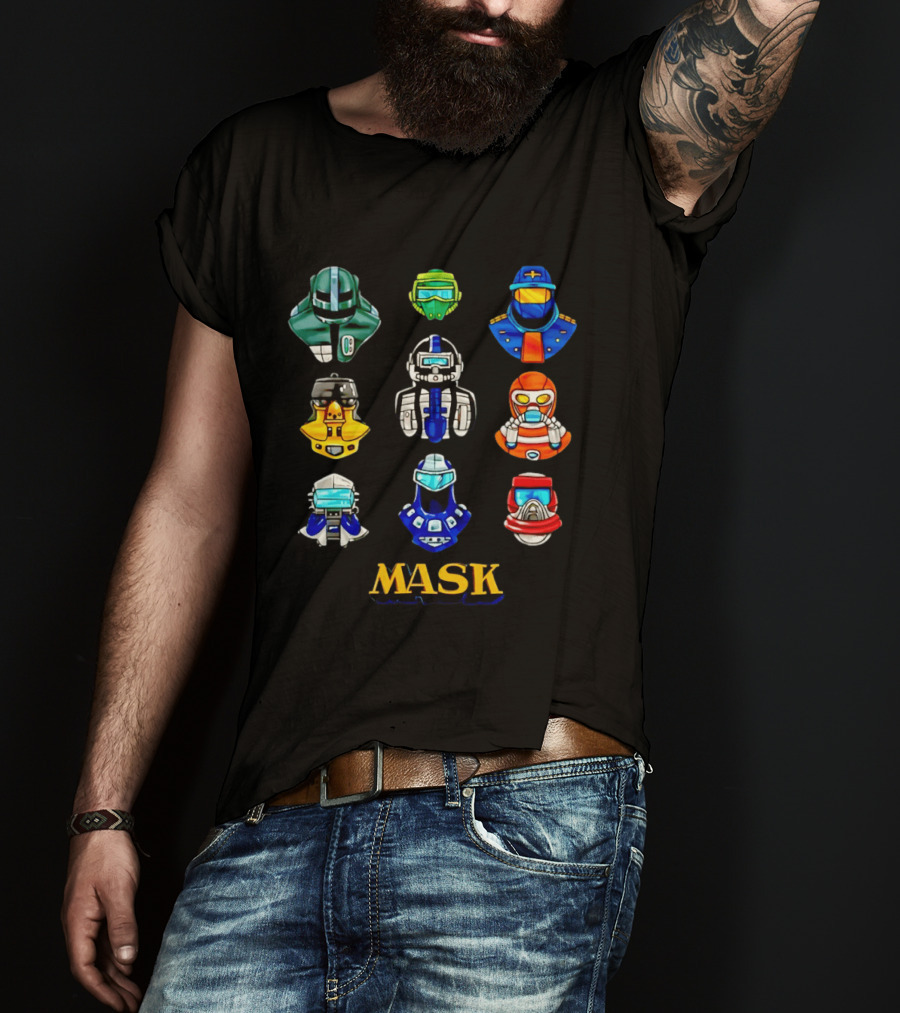 MASK Helmet 80s Cartoon Matt Trakker Iconic Collection T-Shirt