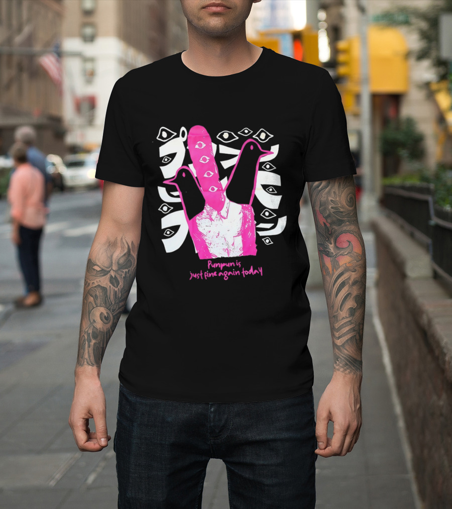 Punpun Is Just Fine Again Today Inio Asano Eye Pattern Pink Pigeons T-Shirt