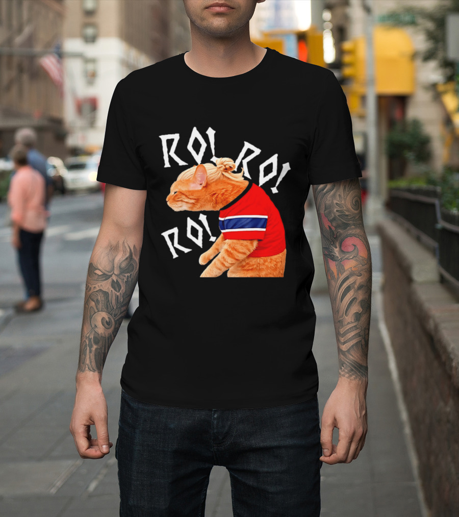 Ro Ro Ro Norwegian Cat El Michi Meme Norway T-Shirt