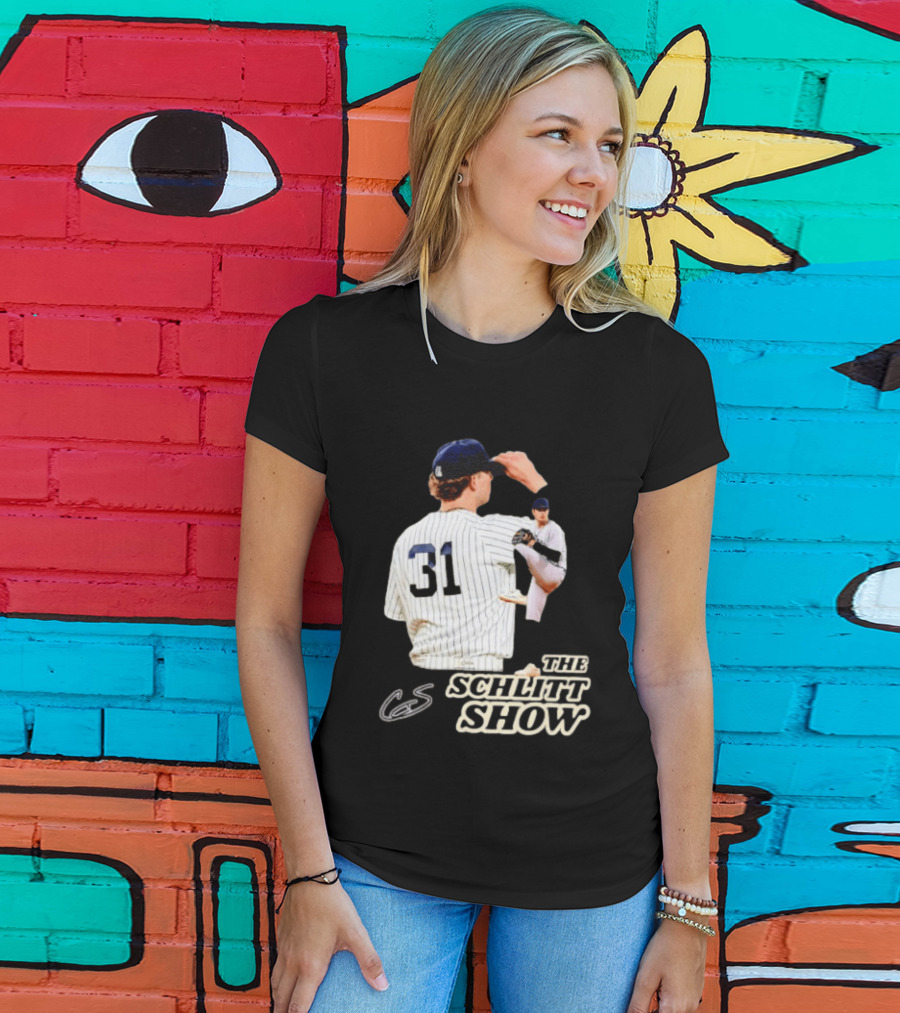 The Schlitt Show No 31 Baseball Player Jersey Pinstripes T-Shirt