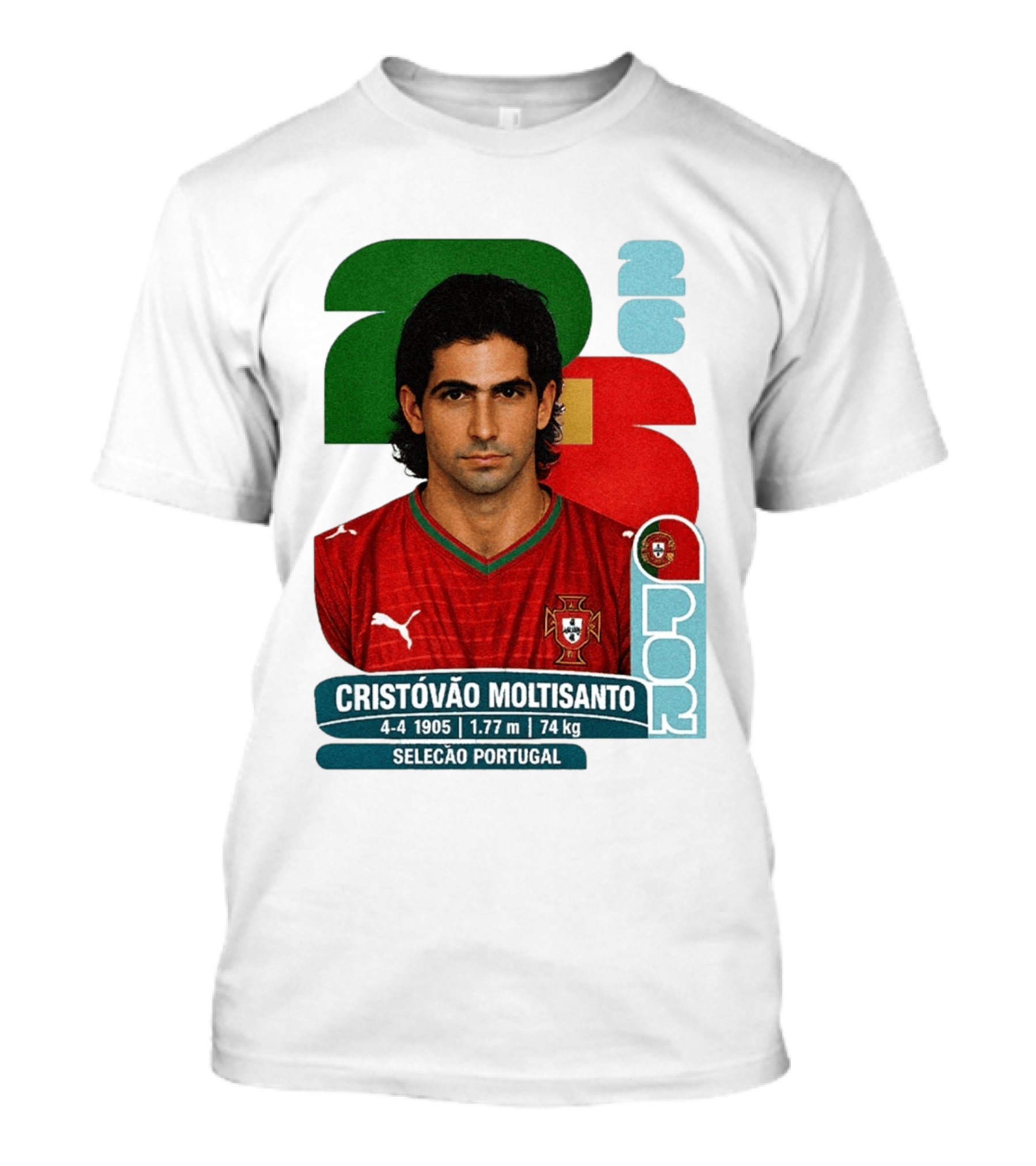 Cristóvão Moltisanto Seleção Portugal 2026 Soccer Card T-Shirt