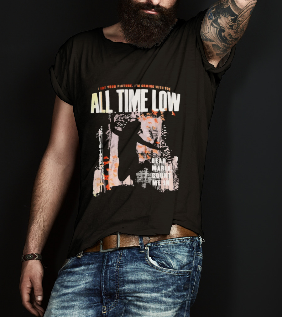 All Time Low I Got Your Picture Dear Maria Count Me In Butterfly Aesthetic T-Shirt