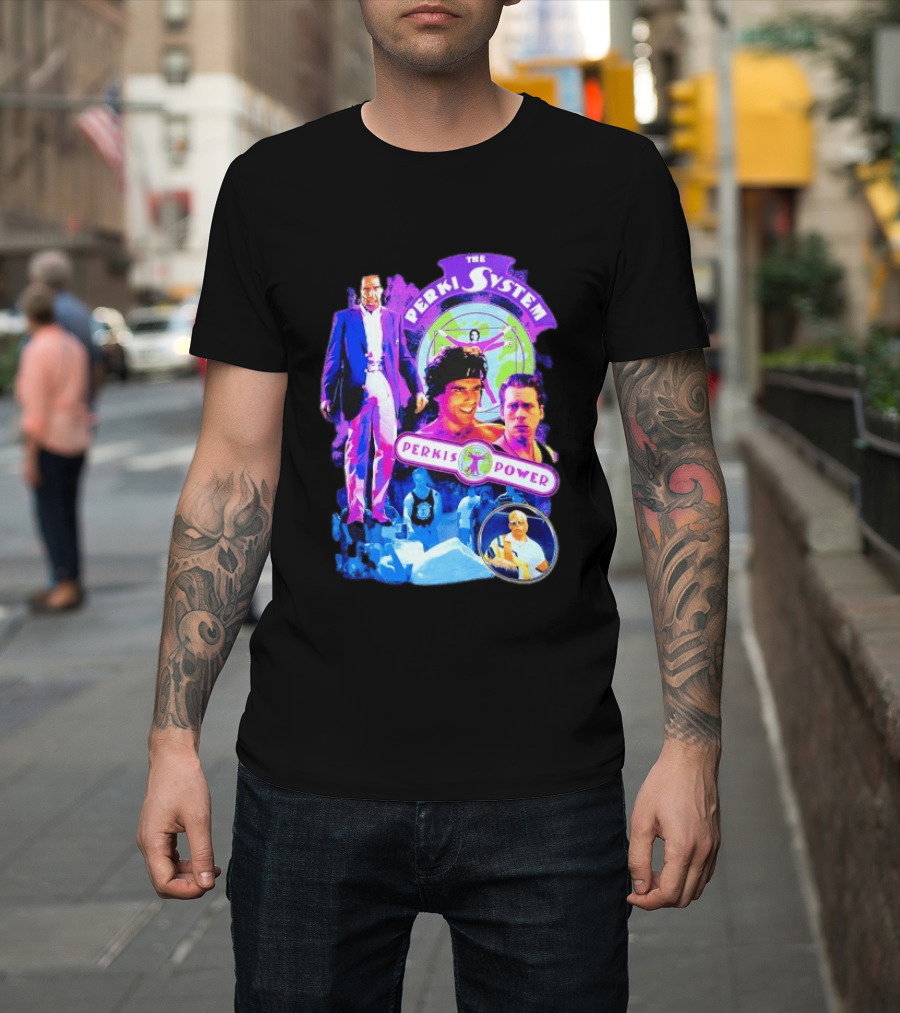 Ben Stiller The Perkis System Perkis Power Heavyweights Movie 90s Throwback T-Shirt
