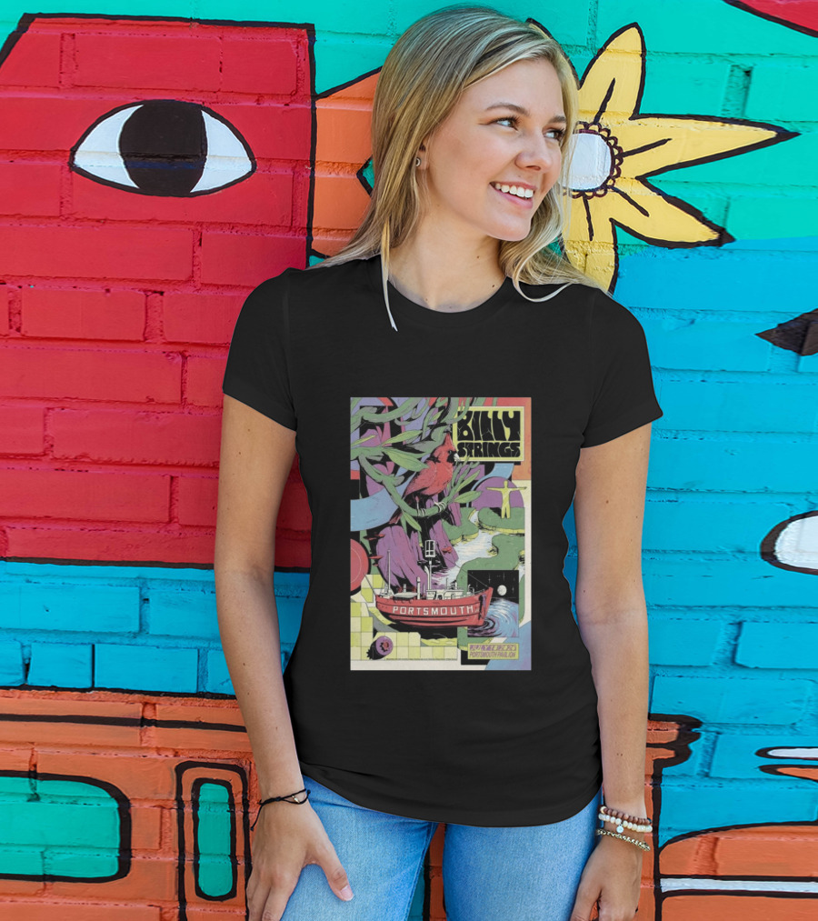 Billy Strings July 18 2026 Portsmouth Pavilion Cardinal Ship T-Shirt
