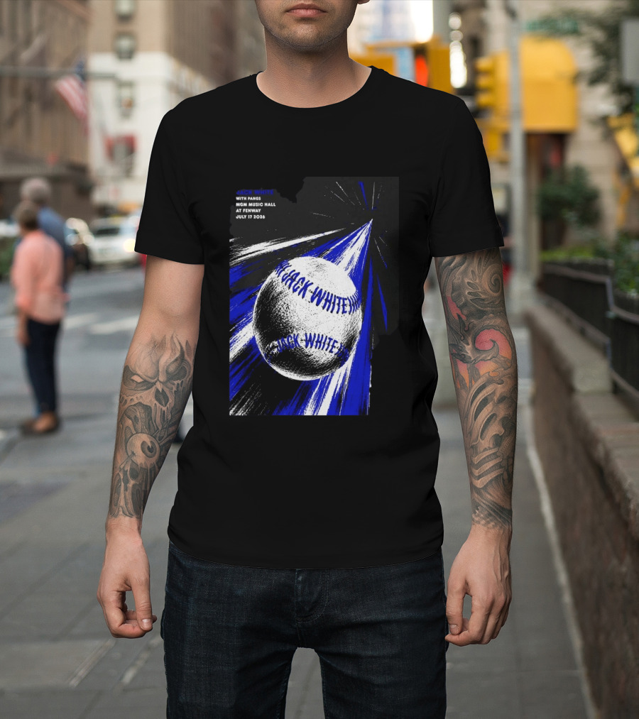 Jack White July 17 2026 With Pangs MGM Music Hall At Fenway T-Shirt