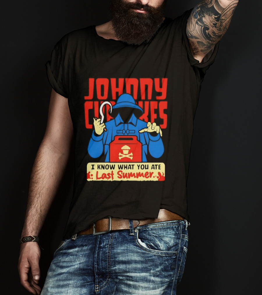 Johnny Cupcakes I Know What You Ate Last Summer Fisherman Cupcake Crossbones T-Shirt