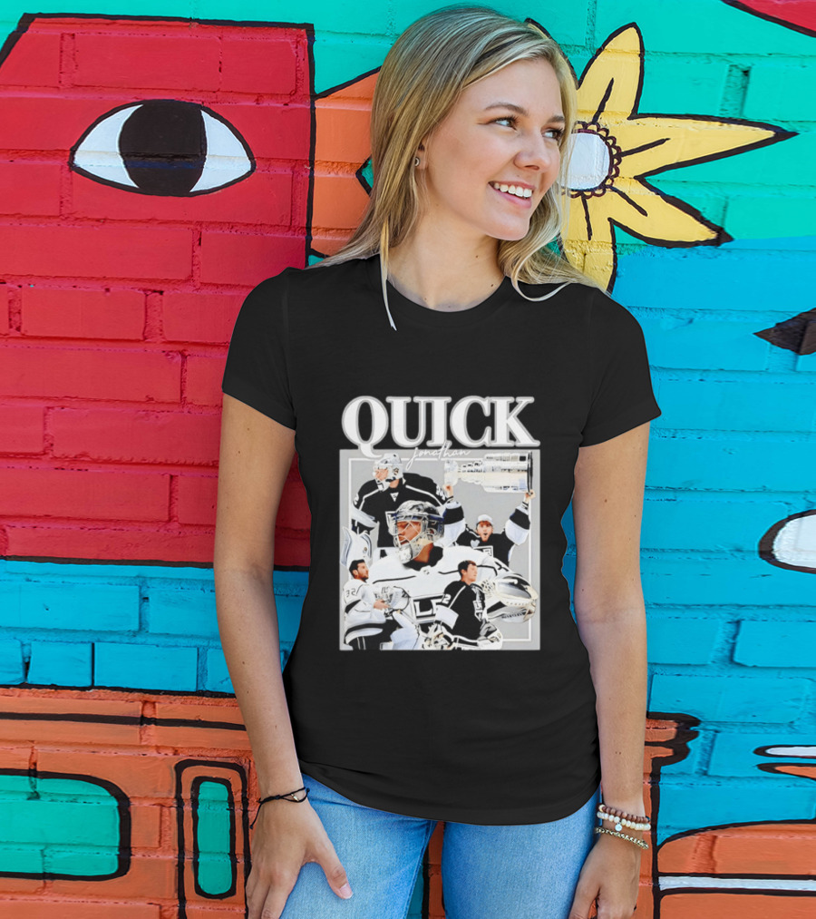 Quick Jonathan Los Angeles Kings Stanley Cup Victory Montage T-Shirt