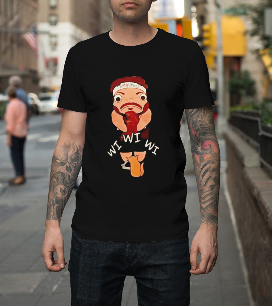 KingKreas Wi Wi Wi Cartoon Character Headband T-Shirt