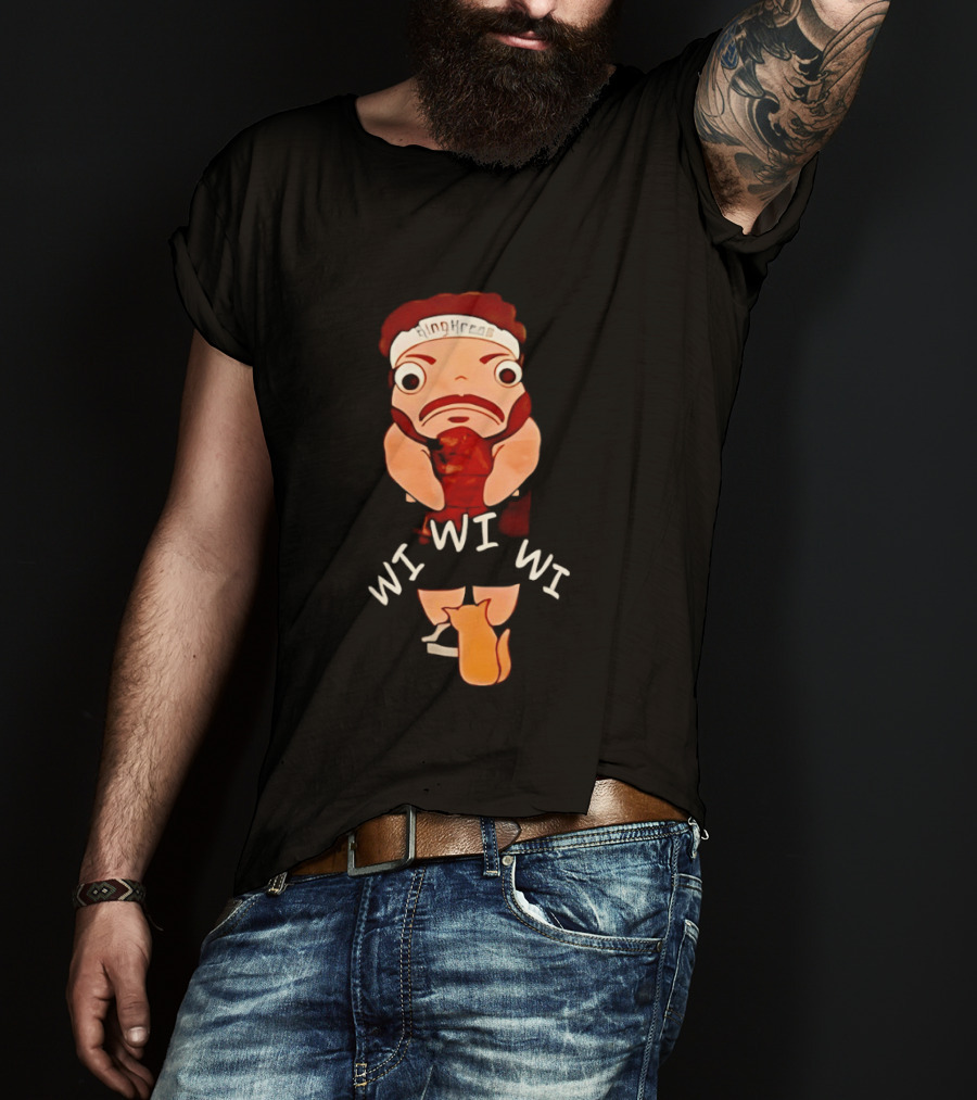 KingKreas Wi Wi Wi Cartoon Character Headband T-Shirt
