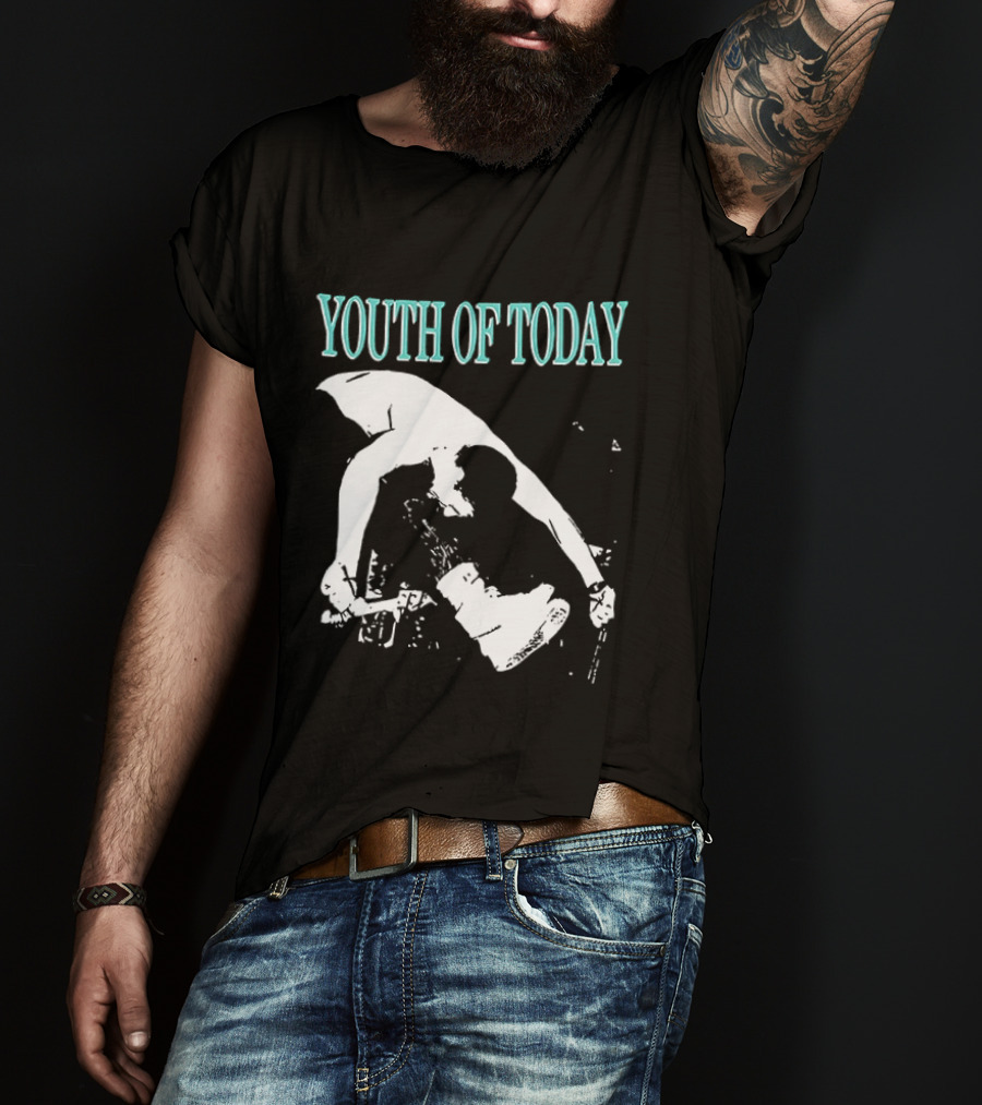 Youth Of Today Physically Strong Morally Straight Positive Youth 2 Sided Band Merch T-Shirt