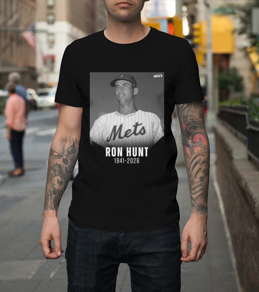Ron Hunt 1941 2026 Mets SNY Memoriam T-Shirt