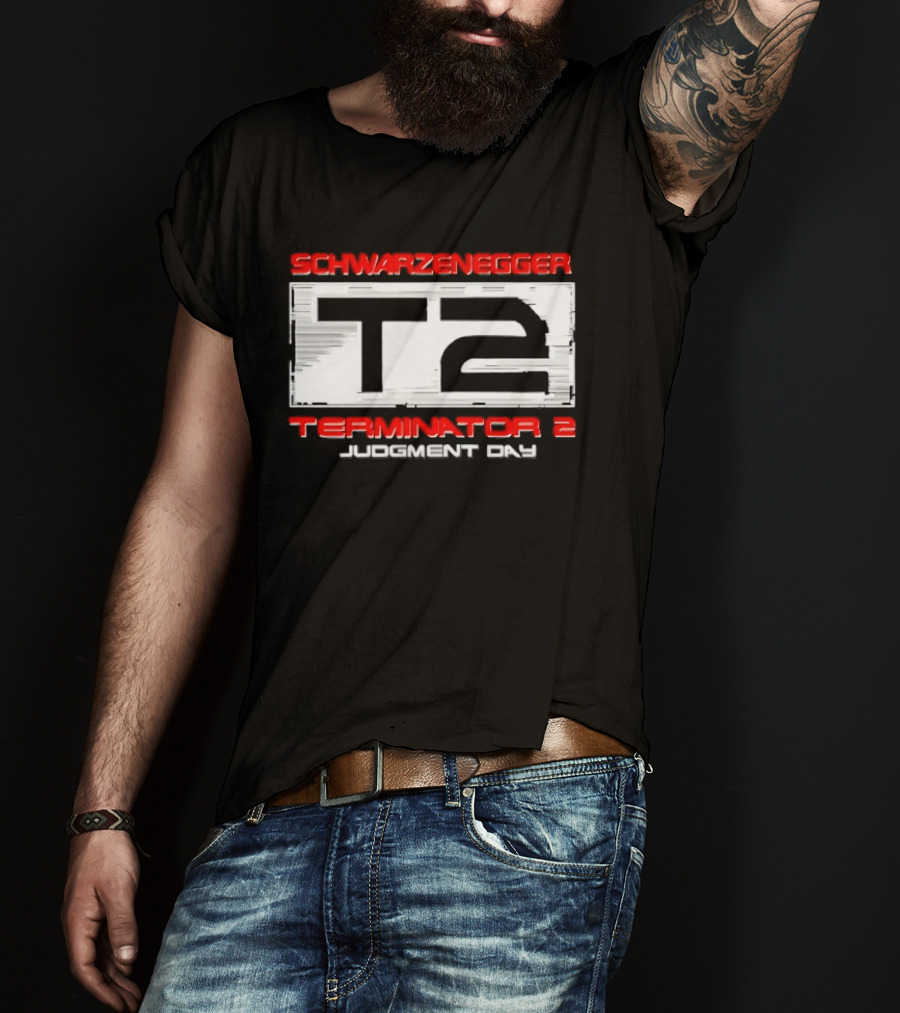 Schwarzenegger T2 Terminator 2 Judgment Day T-Shirt