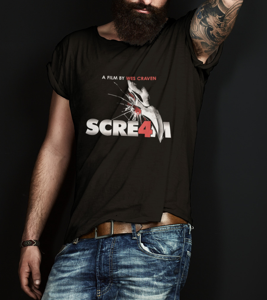 A Film By Wes Craven Scream 4 New Decade New Rules T-Shirt