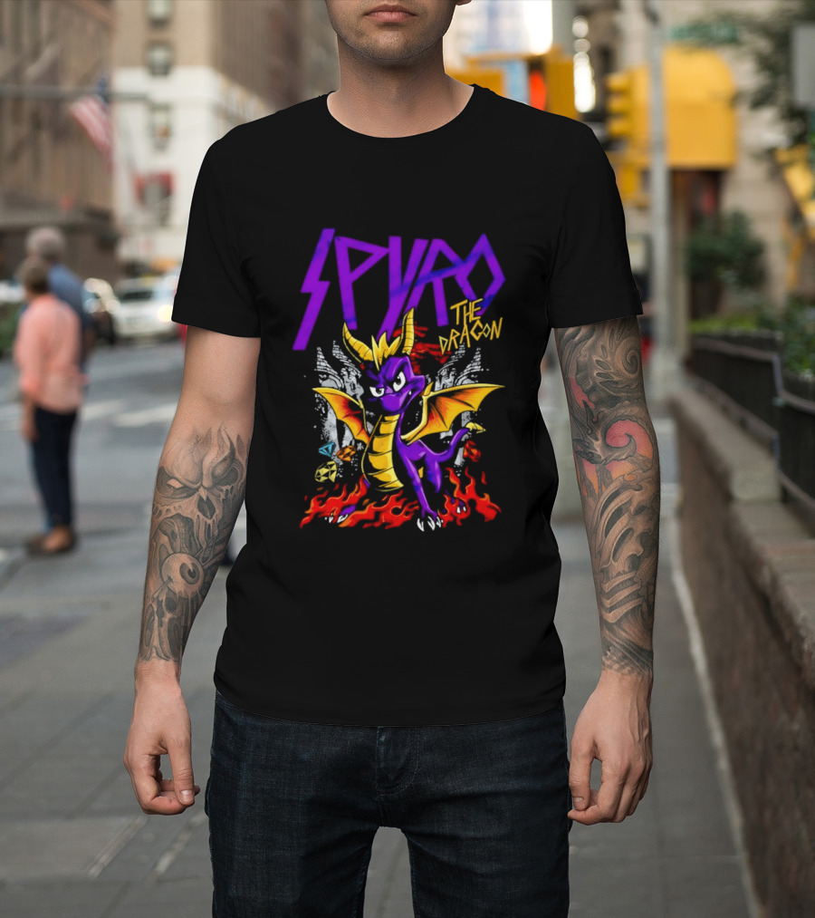 Spyro The Dragon Purple Fire Adventure T-Shirt