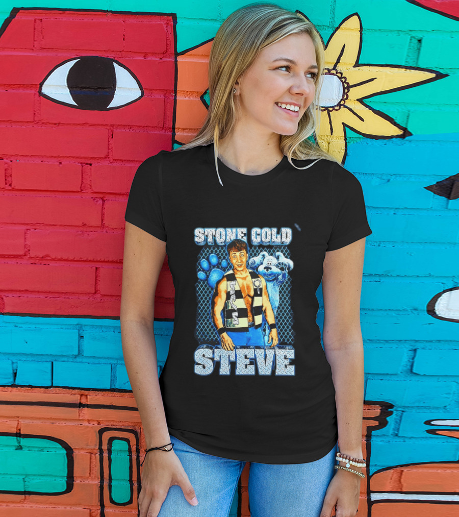 Stone Cold Steve Austin Blue Clues Mashup T-Shirt