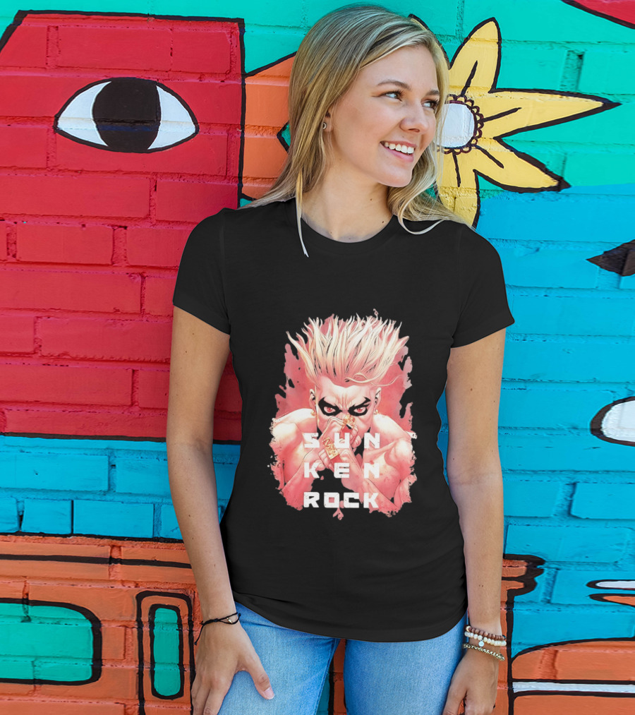 Sun Ken Rock Ken Kitano Manga Boichi Anime Intense Look T-Shirt