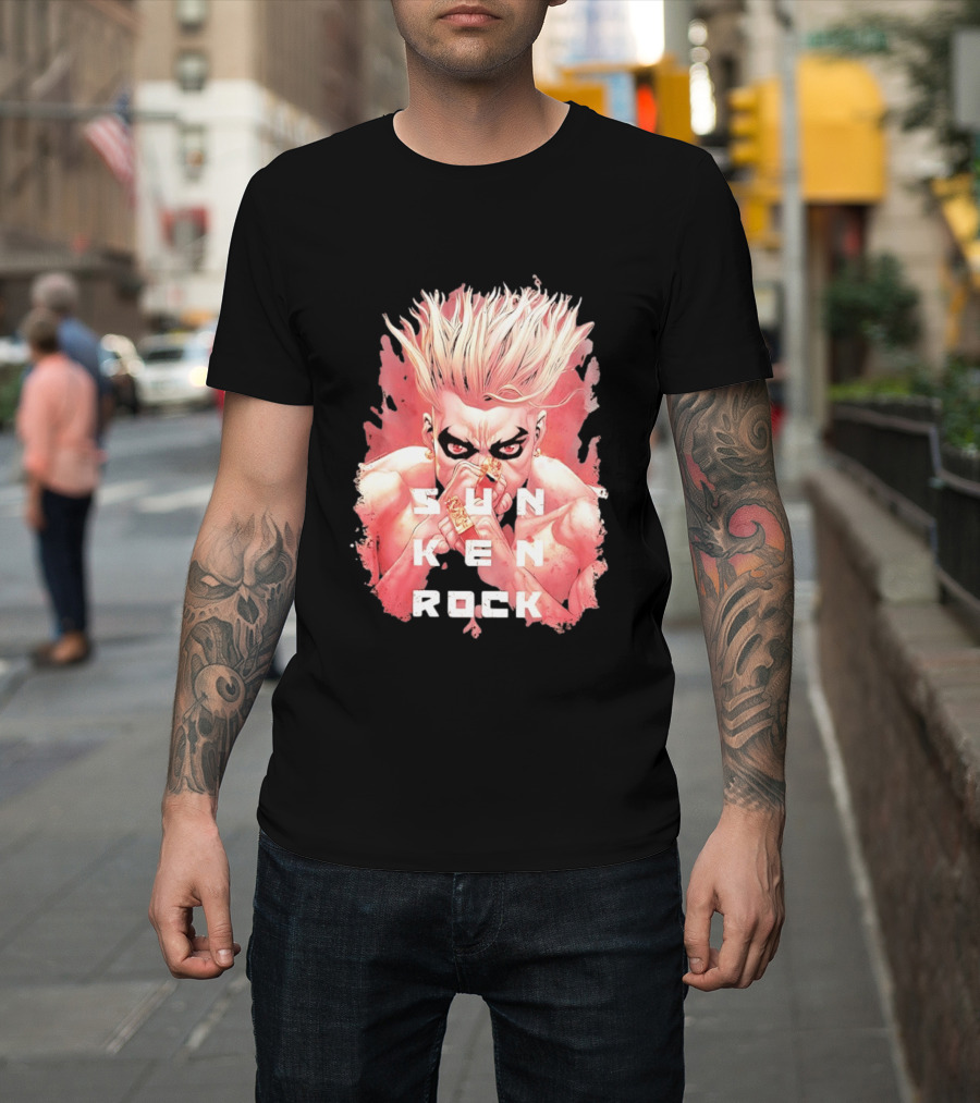 Sun Ken Rock Ken Kitano Manga Boichi Anime Intense Look T-Shirt