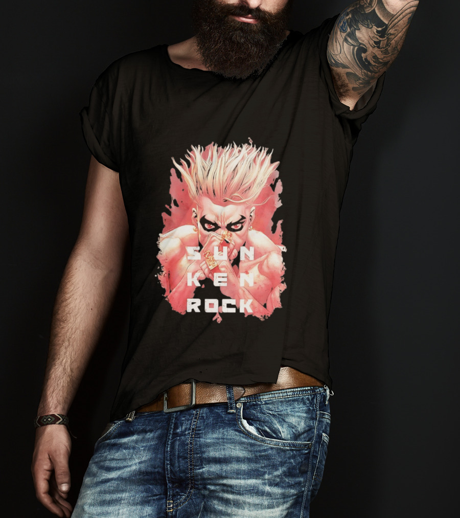 Sun Ken Rock Ken Kitano Manga Boichi Anime Intense Look T-Shirt