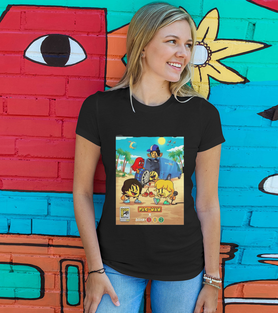 Comic Con San Diego Exclusive 2026 Blink 182 X Pac Man July 23 26 Home Decor T-Shirt