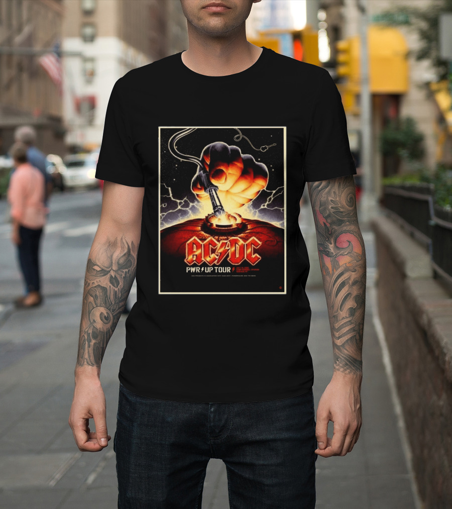 ACDC PWR Up Tour 2026 Camp Randall Stadium Madison Wisconsin July 19 Exclusive Event T-Shirt
