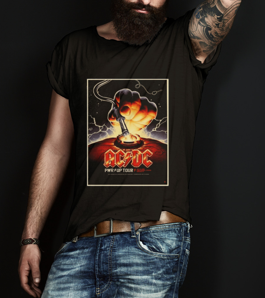 ACDC PWR Up Tour 2026 Camp Randall Stadium Madison Wisconsin July 19 Exclusive Event T-Shirt