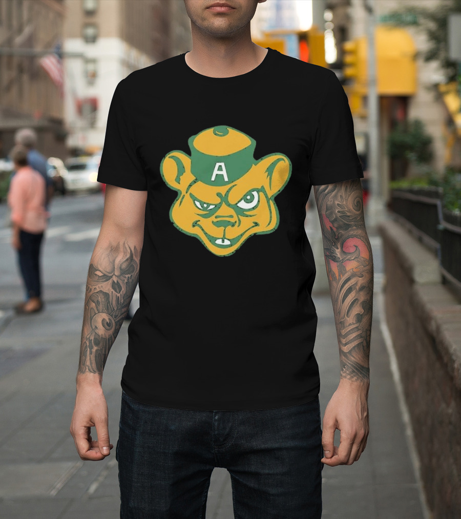 Angry Bear A Logo Vintage Cartoon T-Shirt