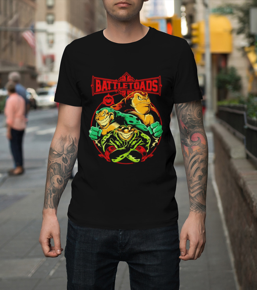 Battletoads Trio Rash Zitz Pimple Retro Gaming Legends T-Shirt