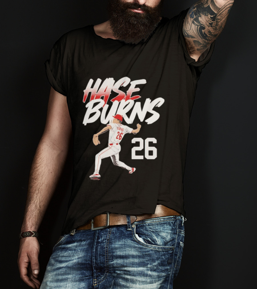 Chase Burns Cincinnati Reds Baseball Ace Number 26 T-Shirt