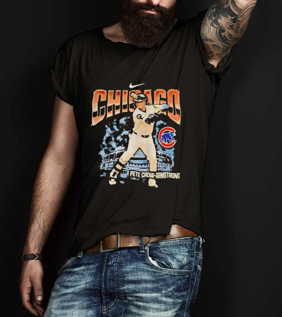 Chicago Cubs Pete Crow Armstrong Wrigley Field Nike T-Shirt
