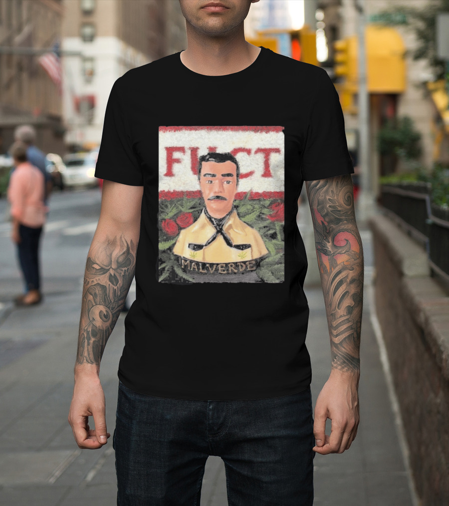 Fuct Malverde Red Roses T-Shirt