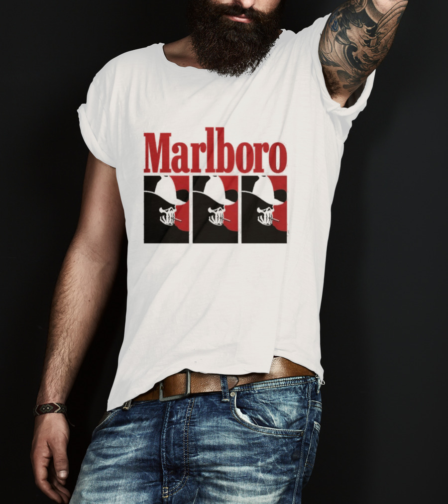 Warren Lotas Marlboro Red Triple Frame Cowboy Aesthetic T-Shirt