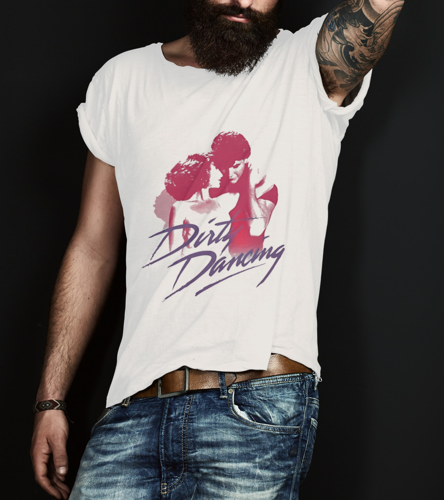 Dirty Dancing Patrick Swayze Jennifer Grey Romantic Lift Scene T-Shirt