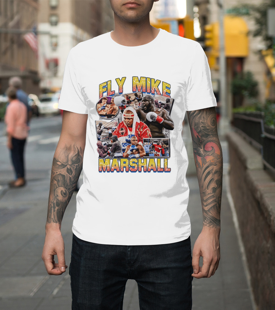 Fly Mike Marshall Boxing Heavyweight Boxer Gucci Kayo Giant Fighter Images T-Shirt