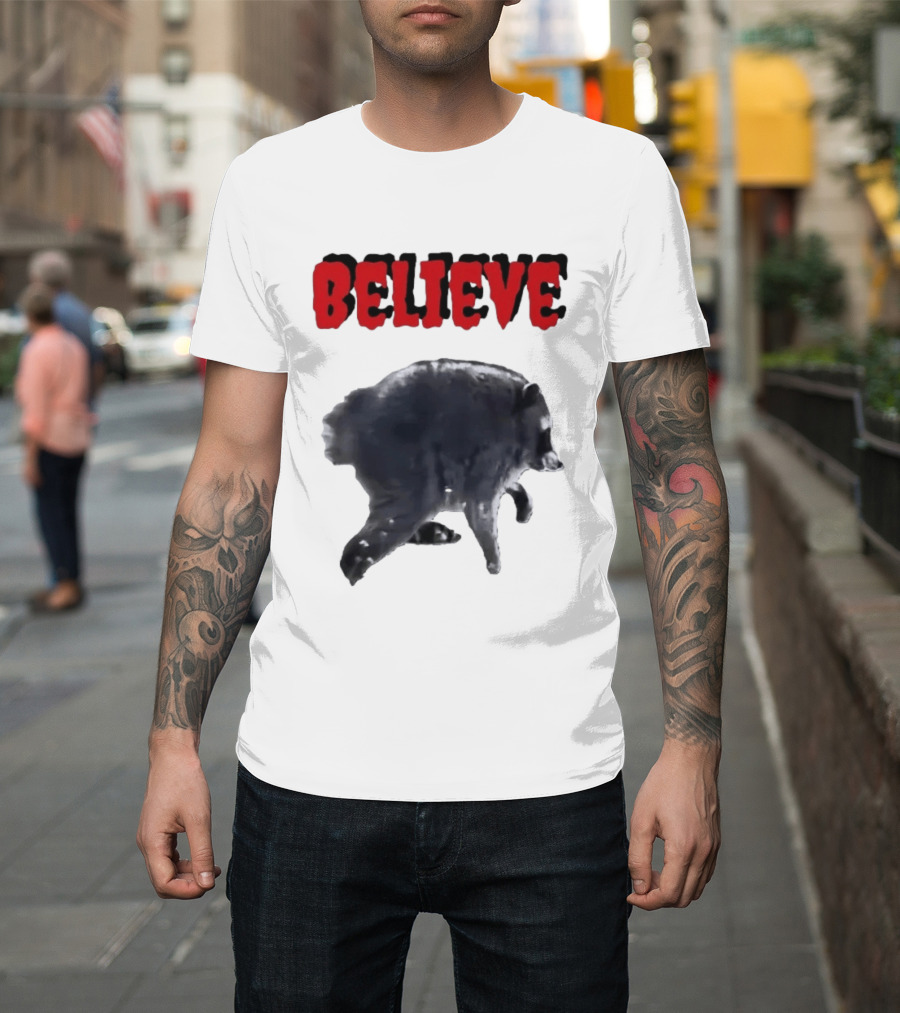 Jimothy Club Believe Raccoon T-Shirt