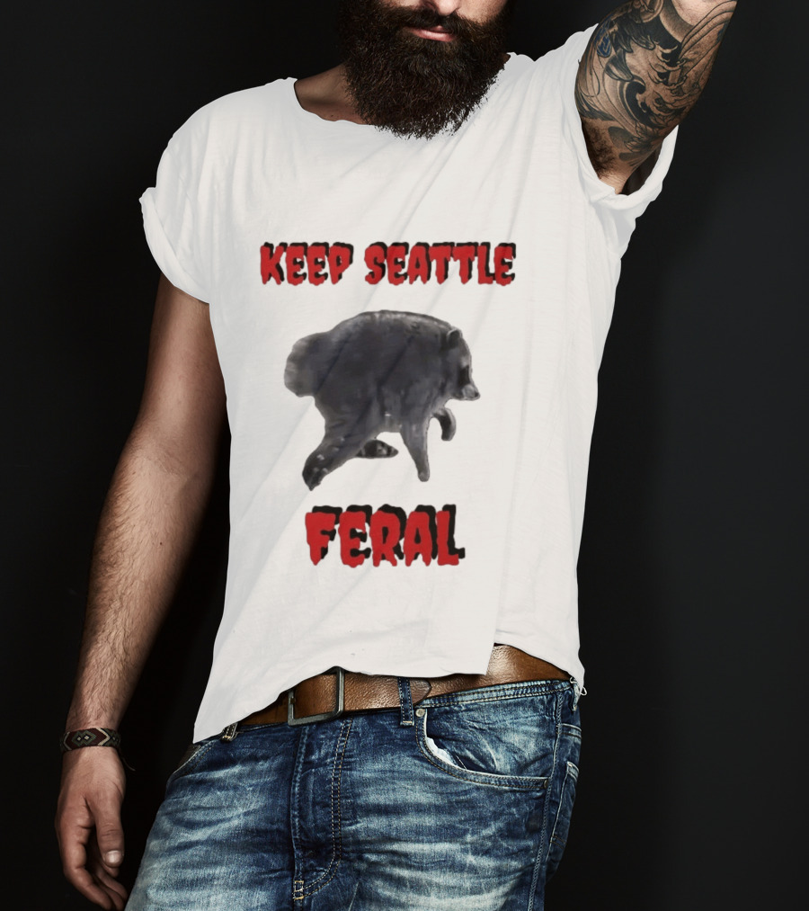 Jimothy Club Keep Seattle Feral Raccoon T-Shirt