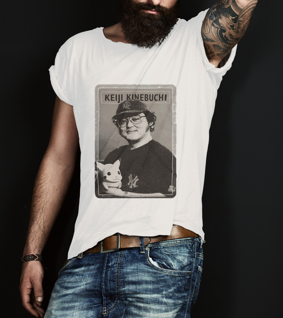 KEIJI KINEBUCHI Memorial 1956 2002 Pikachu NY Yankees Hat T-Shirt