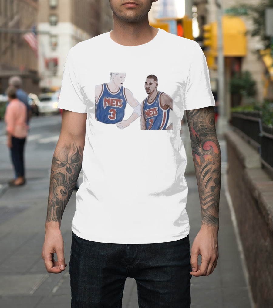 Kenny Anderson And Dražen Petrović Nets 3 And 7 Jerseys T-Shirt