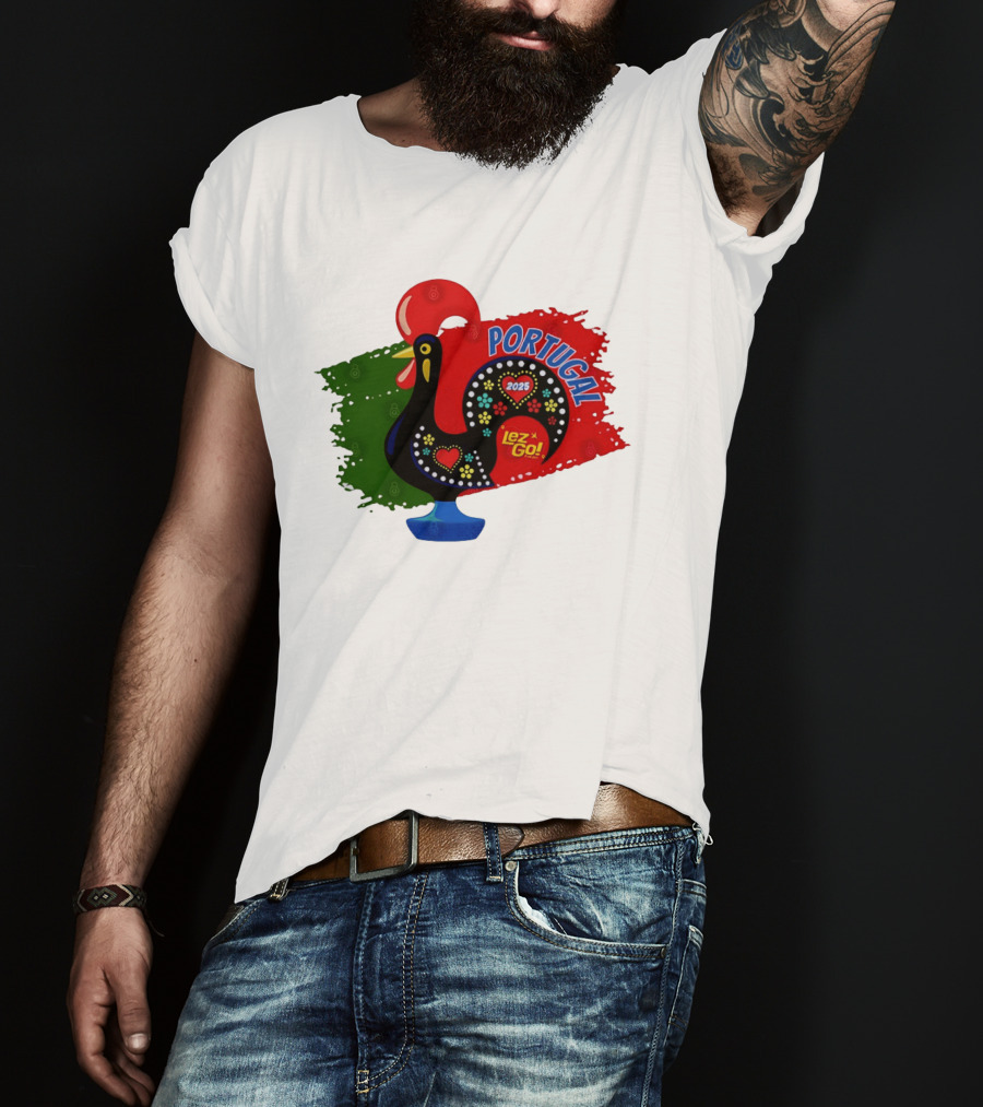 Portugal 2025 Lez Go Galo De Barcelos Rooster T-Shirt