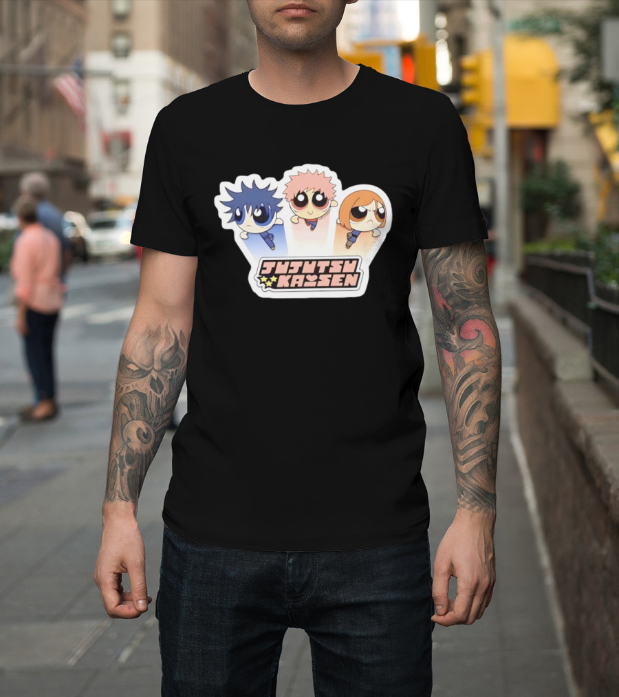 Jujutsu Kaisen Powerpuff Inspired Characters T-Shirt