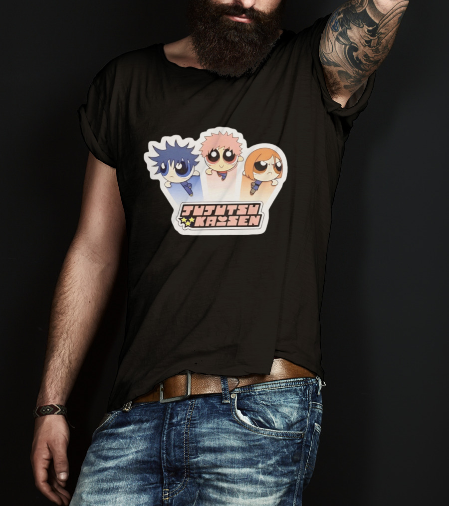 Jujutsu Kaisen Powerpuff Inspired Characters T-Shirt
