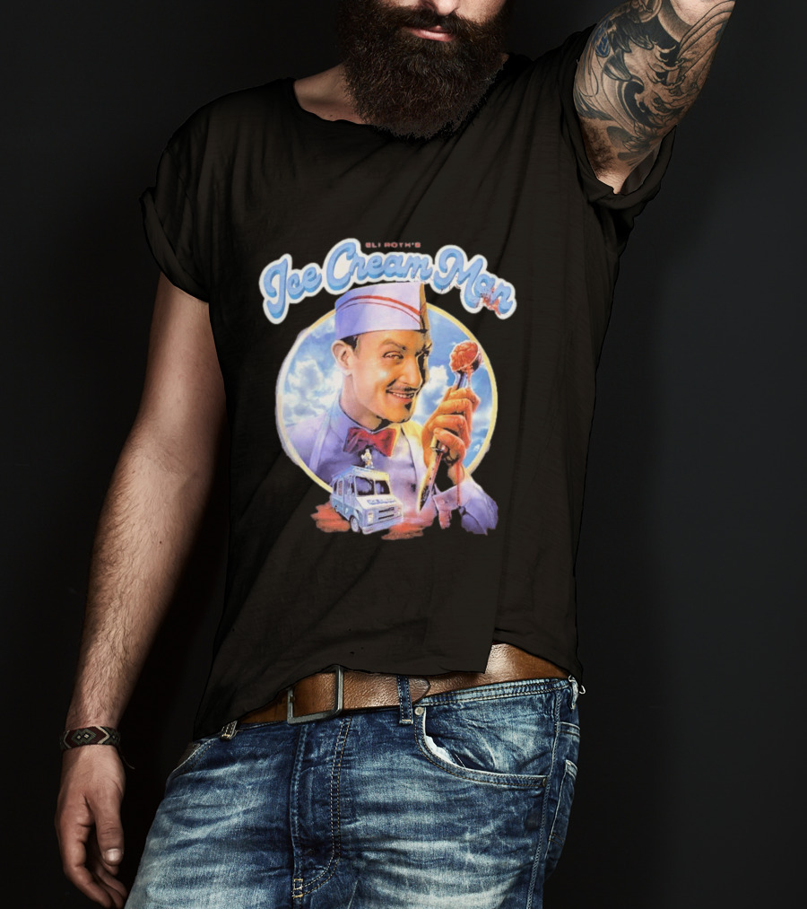 Eli Roth Ice Cream Man Vintage Horror Movie T-Shirt