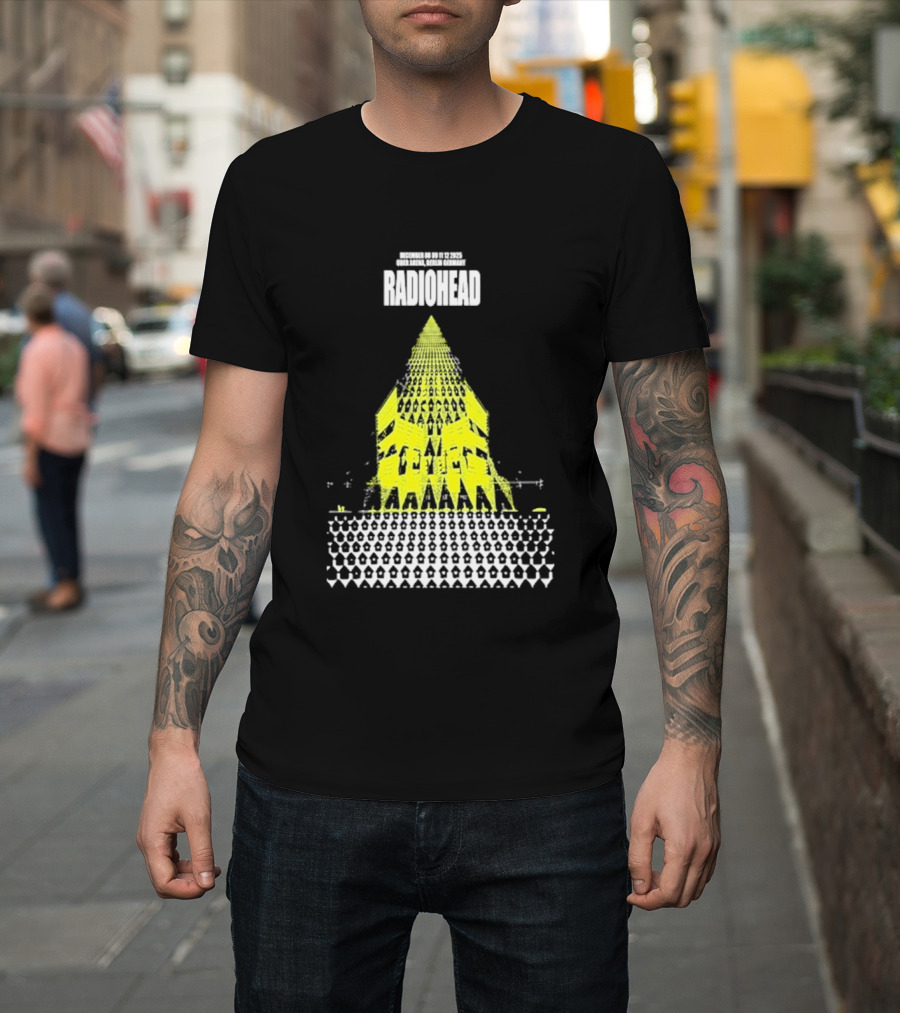 Radiohead Berlin 2025 Tour Dates Uber Arena Germany December 8 9 11 12 T-Shirt