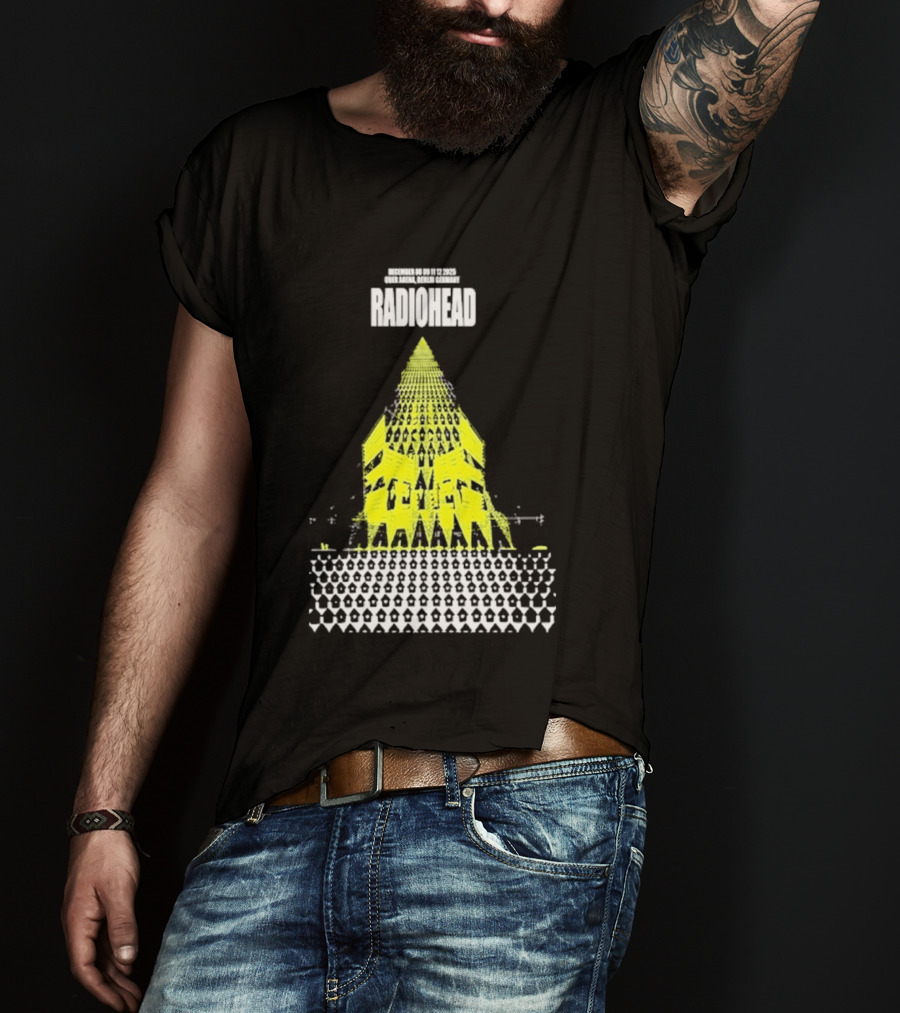 Radiohead Berlin 2025 Tour Dates Uber Arena Germany December 8 9 11 12 T-Shirt