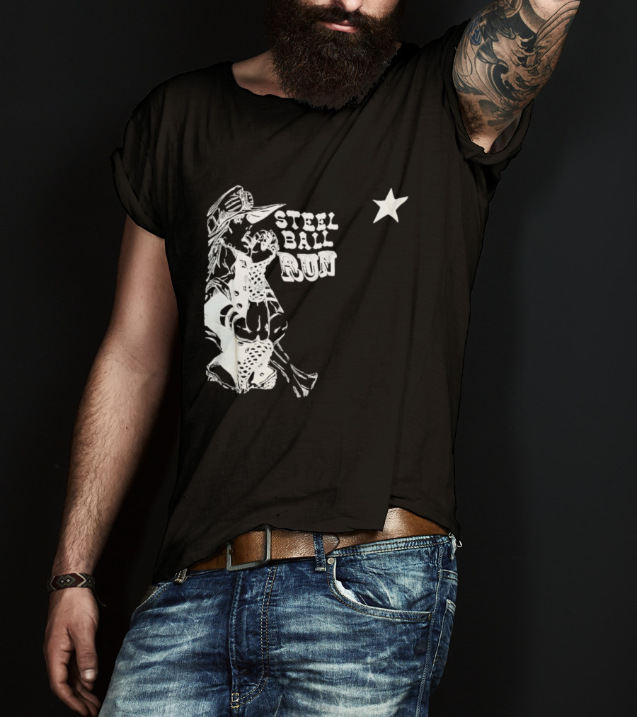 Steel Ball Run Gyro Zeppeli JoJo's Bizarre Adventure Star T-Shirt