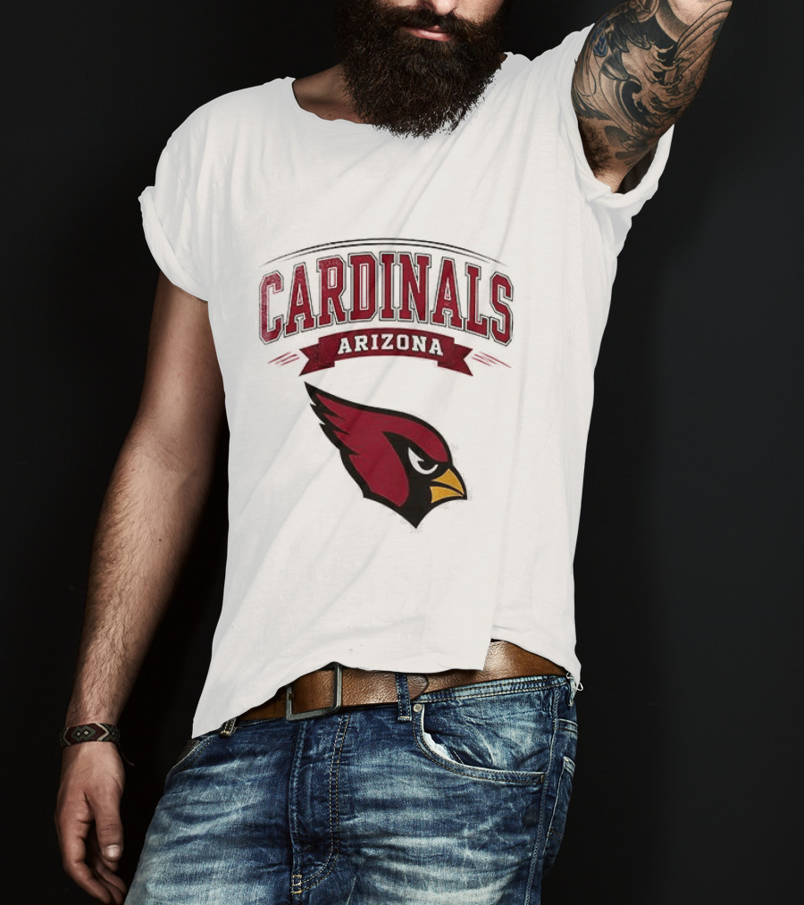 Arizona Cardinals Ghostface Running Football Combination T-Shirt