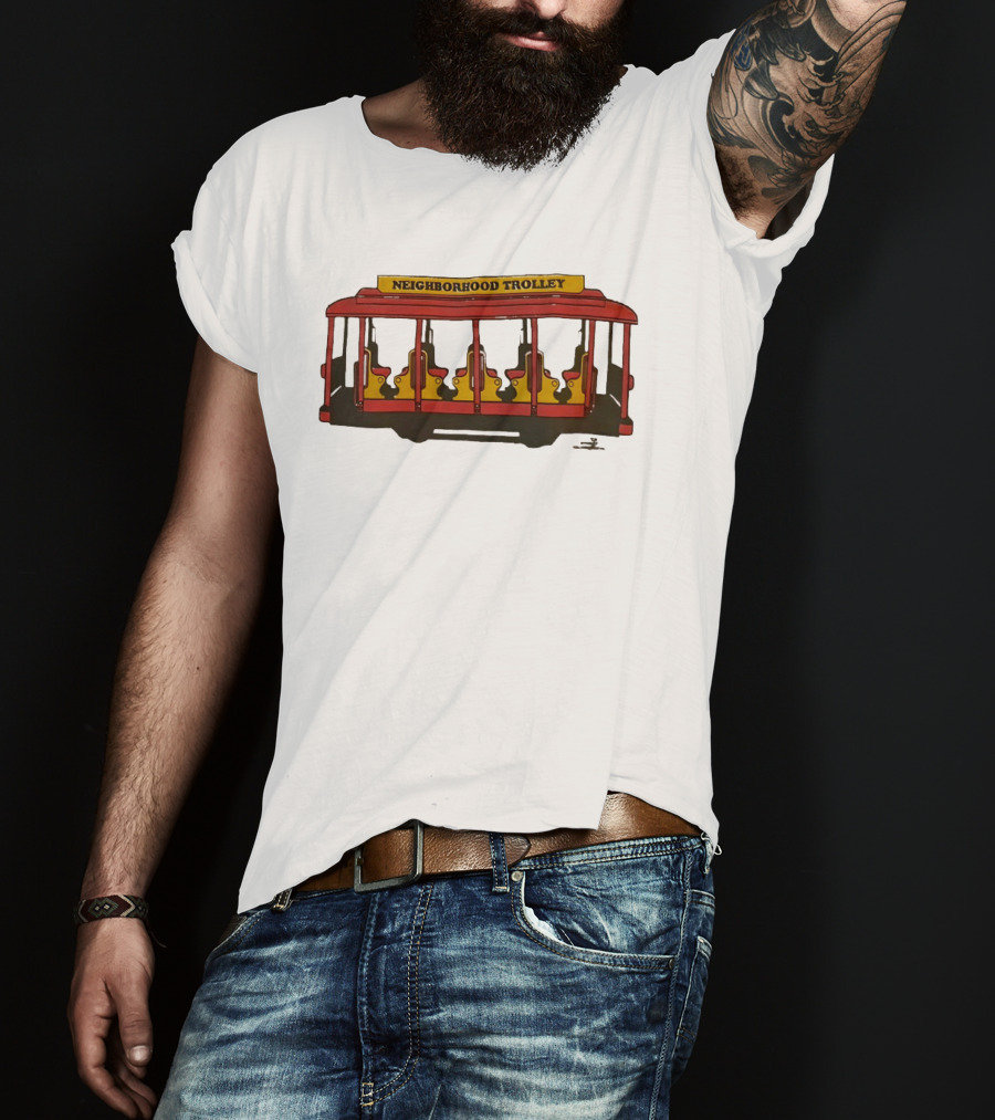 Neighborhood Trolley Mister Rogers' Neighborhood Iconic Red Trolley T-Shirt