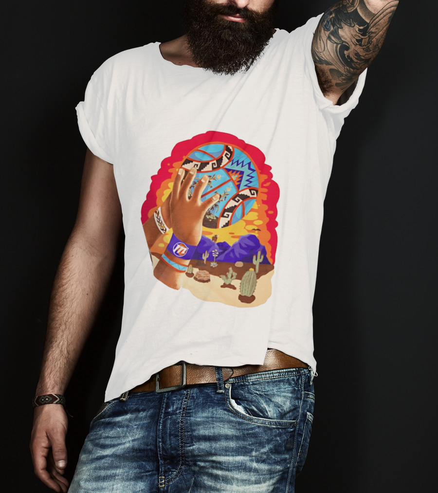 Phoenix Suns Desert Basketball Southwest NBA Cactus Mountain T-Shirt