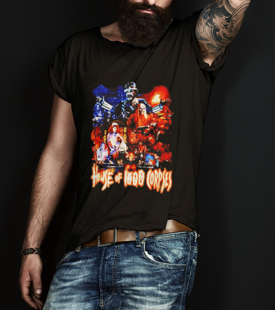 House Of 1000 Corpses Rob Zombie Horror Movie Captain Spaulding T-Shirt
