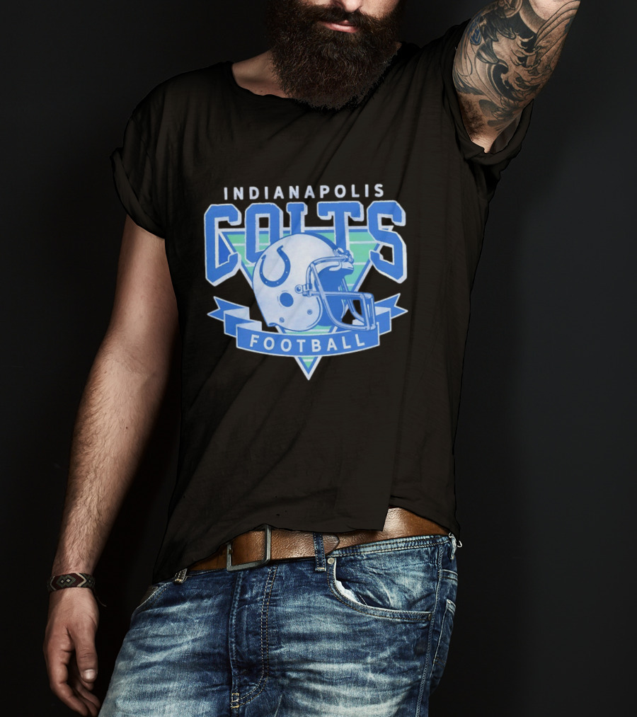 Indianapolis Colts Football Helmet Vintage Team T-Shirt