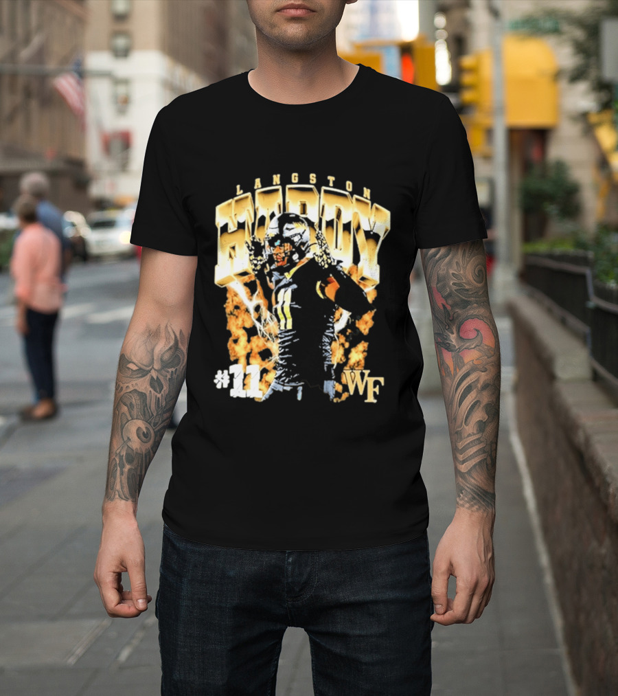 Ncaa Football Langston Hardy Wake Forest Demon Deacons #11 WF T-Shirt